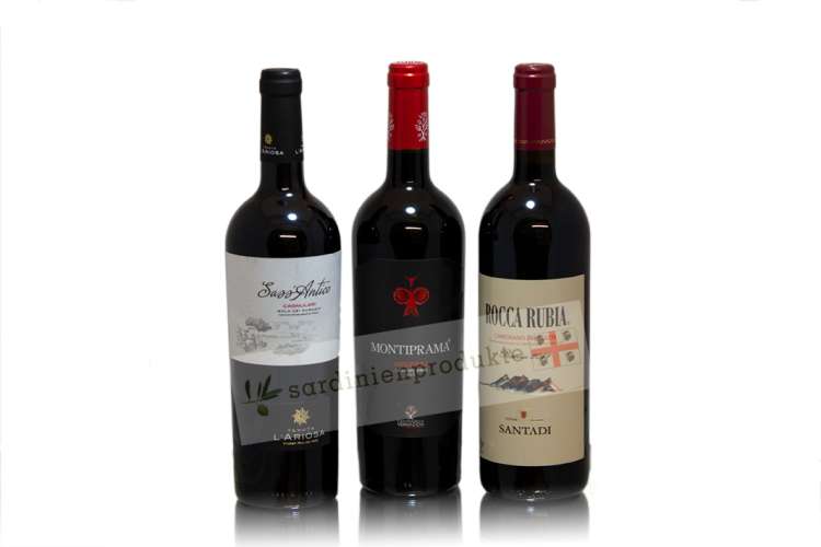 Cagnulari, Nieddera, Carignano Mix, 3 Flaschen
