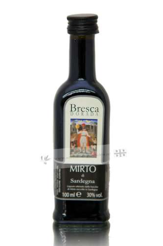 Flasche 0,1 lt Mirto rosso von Bresca Dorada, Sardinien