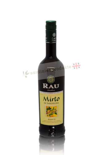Flasche Mirto bianco, weisser Myrthenlikör