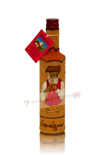 Korkflasche mit Mirto, 0,5lt von Silvio Carta aus Sardinien