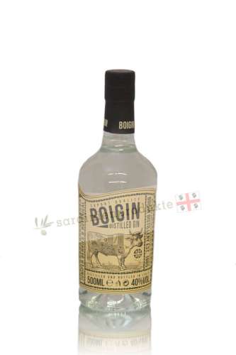 Dieses Bild zeigt den Boigin, einen Gin aus Sardinien, der mit seinen fruchtigen Zitrus- und Wacholdernoten eine perfekte Ergänzung für jeden Gin & Tonic ist. Hergestellt aus handgeernteten Botanicals und in traditionellen, diskontinuierlichen Destillatio