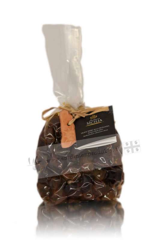 OLIVE NERE alla Siciliana 500g