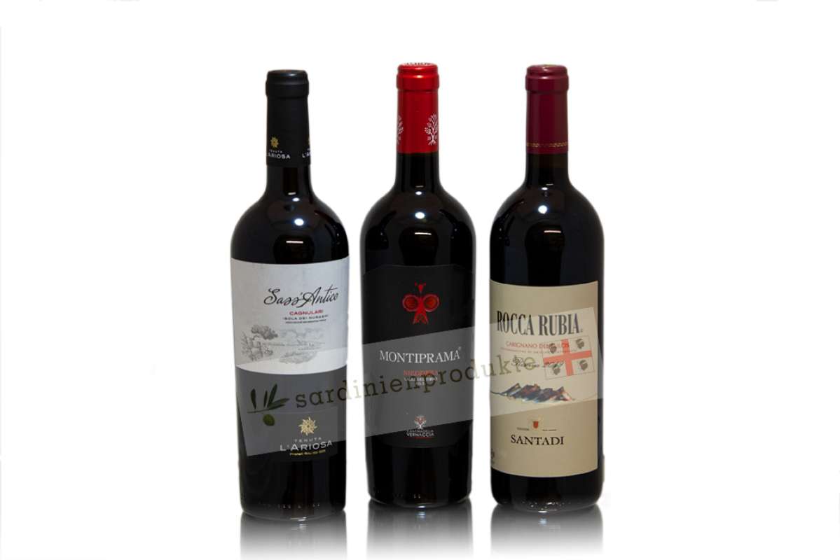 Cagnulari, Nieddera, Carignano Mix, 3 Flaschen