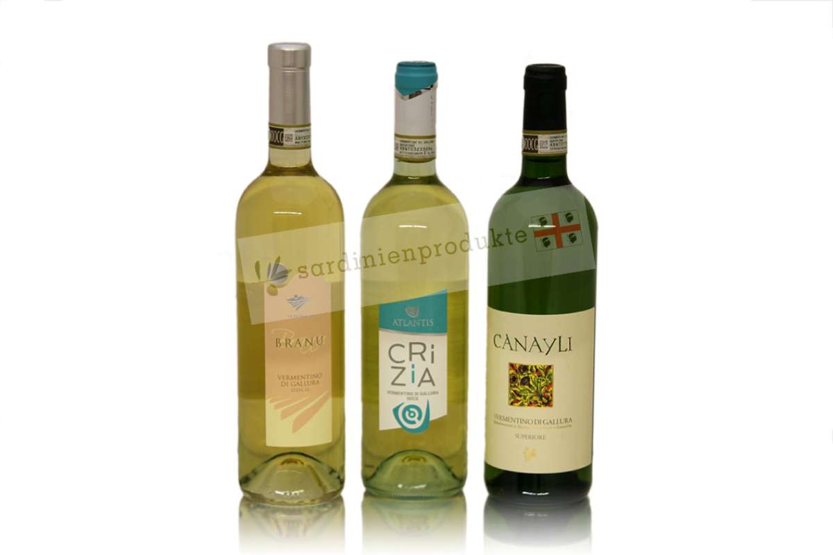 Vermentino di Gallura mix , 3 Flaschen
