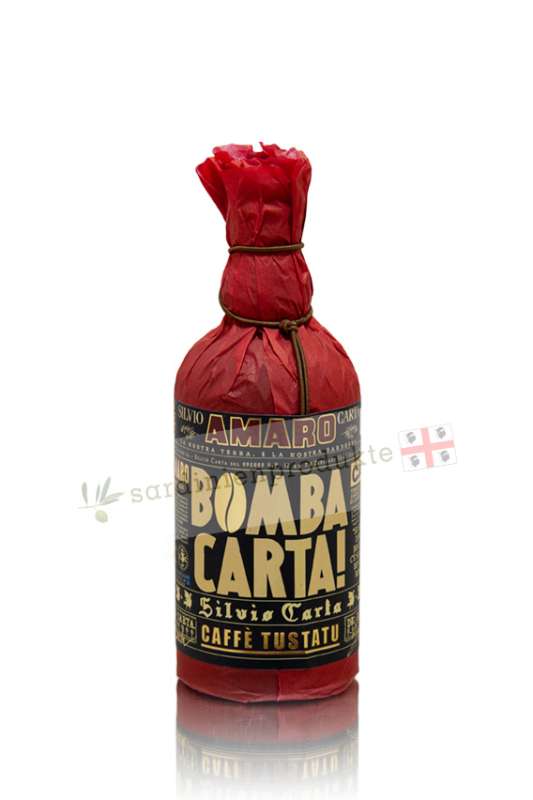 bottle amaro bomba carta