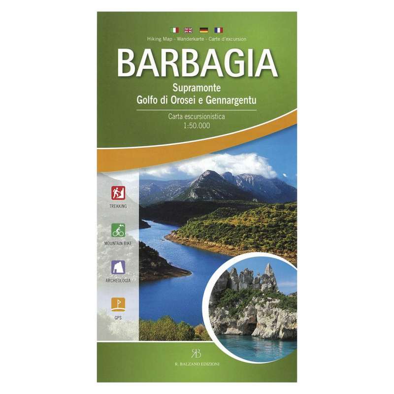 Barbagia Wanderkarte Sardinien