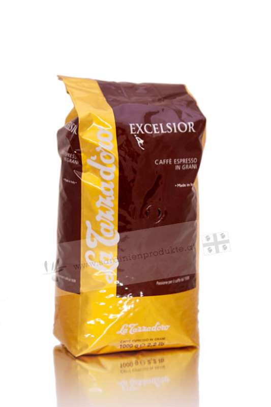 Kaffee Excelsior mit Kaffeebohnen