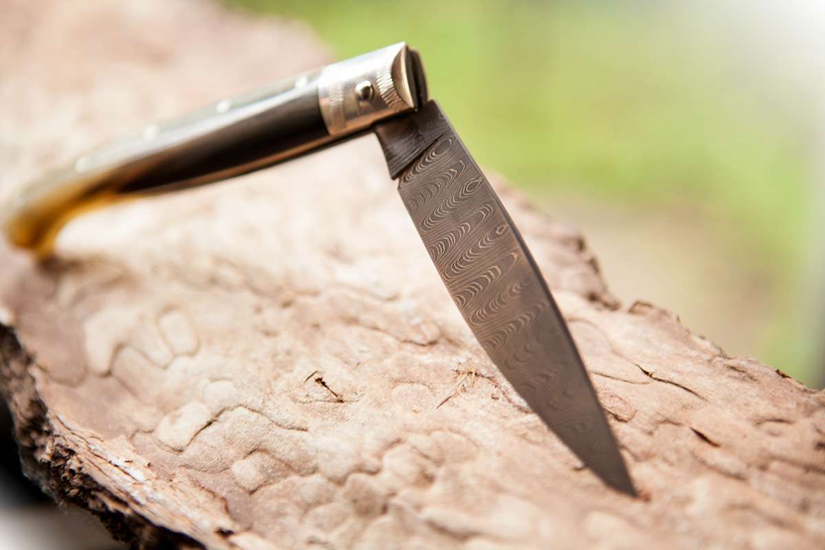 Coltello sardo, damasco