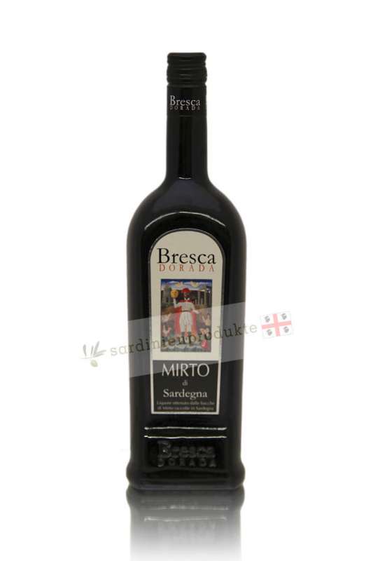 Flasche 0,7 lt Mirto rosso von Bresca Dorada, Sardinien