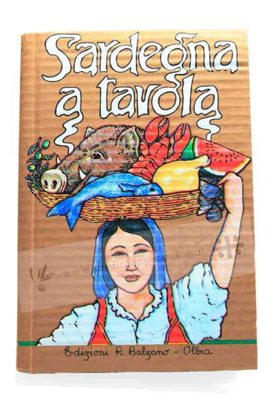 Kochbuch, dreisprachig, deutsch, italienisch, sardisch, viele Rezepte