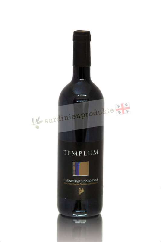 Flasche Cannonau Rotwein aus Sardinien, Templum