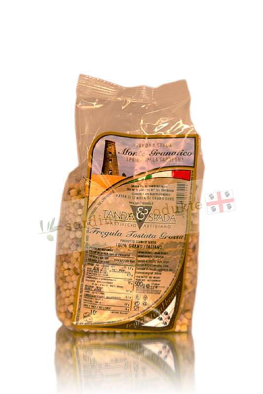 Säckchen mit Fregola tostata